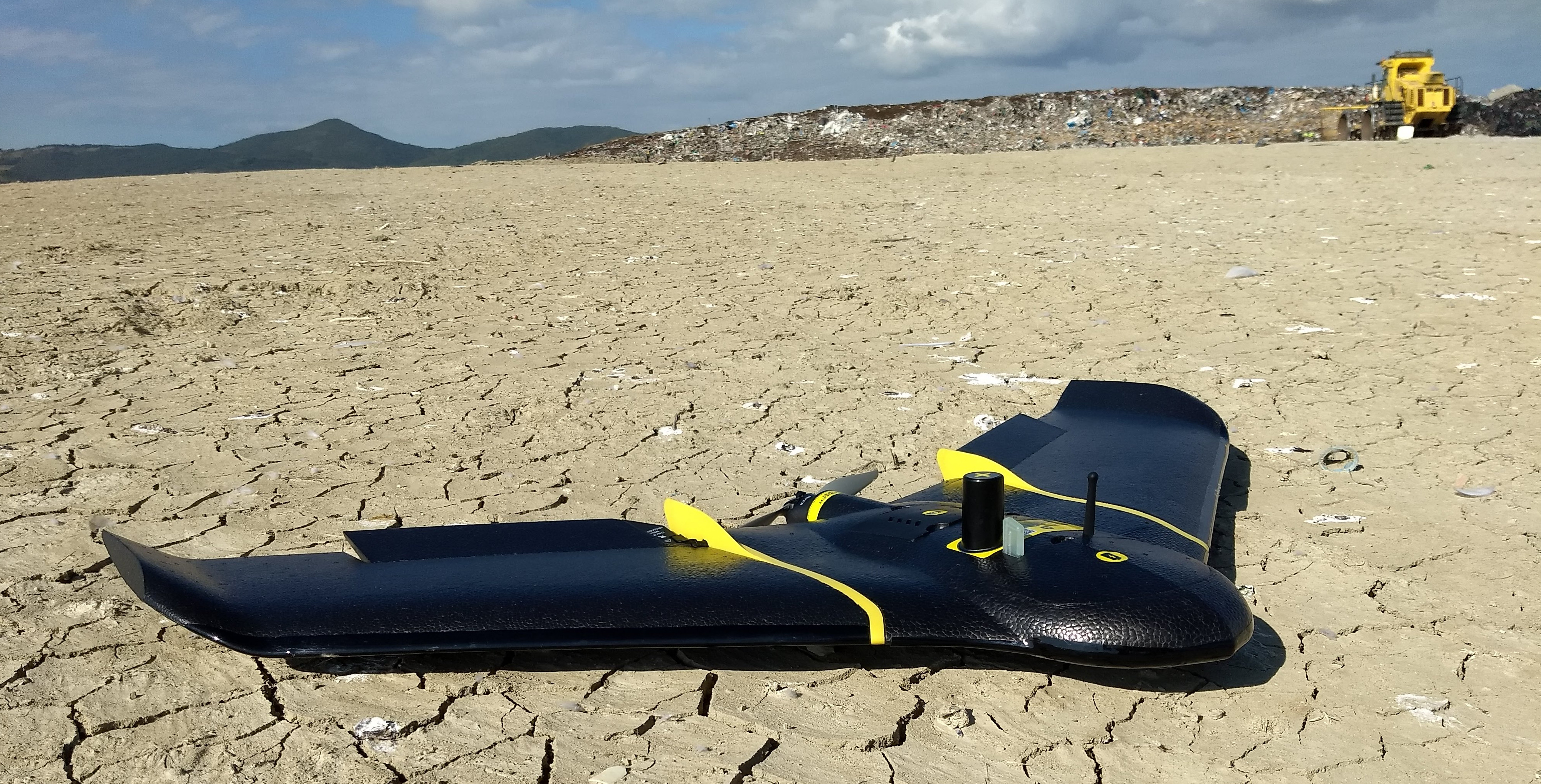 Drone rilievo discarica rilevamento